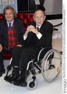 Helmut Markwort, Hans-Dietrich Genscher, Querdenker Awardverleihung 2015 in der BMW Welt in Muenchen am 25.11.2015