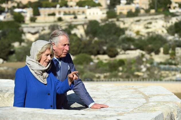 . 28 11 2015. Malta. Prince Charles and Camilla Duchess of Cornwall visit Mdina Old Town in Malta, 28 November 2015.  xi-Imagesx IIM-11471-0084