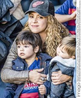 Nov. 28, 2015 - Barcelona, Catalonia, Spain - Colombian singer and songwriter SHAKIRA attends the league match between FC Barcelona and Real Sociedad with her two sons MILAN and SASHA at the Camp Nou stadium in Barcelona Barcelona Spain - ZUMAo105