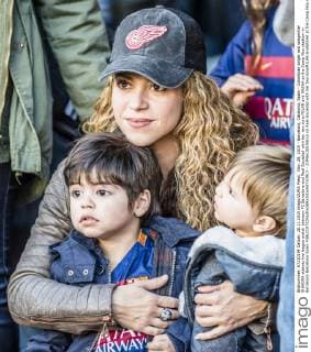Nov. 28, 2015 - Barcelona, Catalonia, Spain - Colombian singer and songwriter SHAKIRA attends the league match between FC Barcelona and Real Sociedad with her two sons MILAN and SASHA at the Camp Nou stadium in Barcelona Barcelona Spain - ZUMAo105