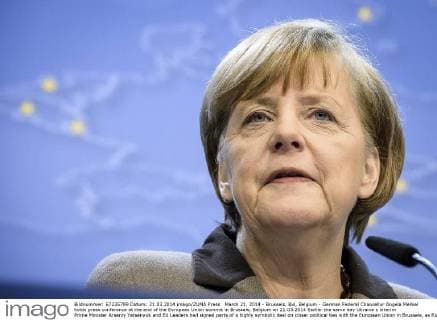 March 21, 2014 - Brussels, Bxl, Belgium - German Federal Chancellor Angela Merkel holds press conference at the end of the European Union summit in Brussels, Belgium on 21.03.2014 Earlier the same day Ukraine s interim Prime Minister Arseniy Yatsenyuk and EU Leaders had signed parts of a highly symbolic deal on closer political ties with the European Union in Brussels, as Russian President Vladimir Putin signed a treaty completing the legal annexation of Crimea. The agreement aims to encourage Ukraine to undertake political and economic reforms, while also supporting parliamentary elections scheduled for 25 May 2014. by Wiktor Dabkowski - ZUMAw80