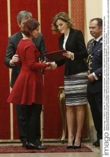 La reina Letizia asiste a la entrega de la VIII edicion de los premios Foro, Justicia y Discapacidad. The queen of Spain attend the delivery of the prize of Justice and Disability , in Madrid, Spain. 