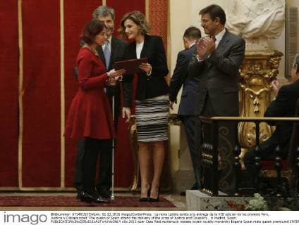 La reina Letizia asiste a la entrega de la VIII edicion de los premios Foro, Justicia y Discapacidad. The queen of Spain attend the delivery of the prize of Justice and Disability , in Madrid, Spain. 