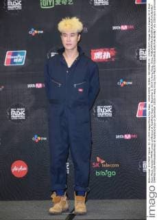 HONG KONG, CHINA - DECEMBER 02: (CHINA OUT) Singer San E attends 2015 Mnet Asian Music Awards (MAMA) press conference at AsiaWorld-Expo on December 2, 2015 in Hong Kong, China.  CFP476633336