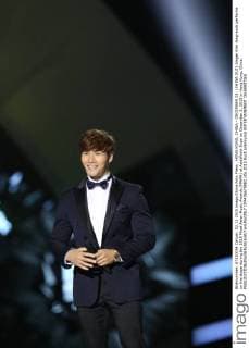 HONG KONG, CHINA - DECEMBER 02: (CHINA OUT) Singer Kim Jong-kook performs on the stage during the 2015 Mnet Asian Music Awards (MAMA) at AsiaWorld-Expo on December 2, 2015 in Hong Kong, China.  CFP476670881