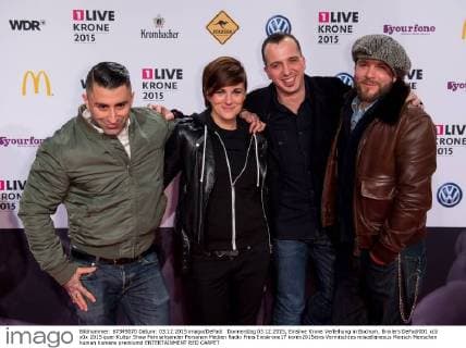 Donnerstag 03.12.2015, Einslive Krone Verleihung in Bochum, Broilers DeFodi001