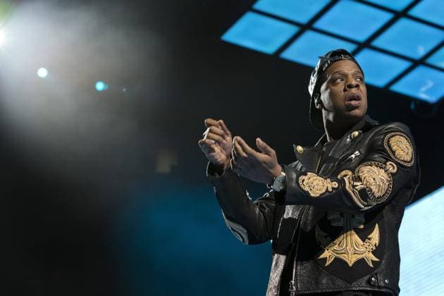 Jan. 27, 2014 - Toronto, ON, Canada - TORONTO, ON - JANUARY 27: Rapper Jay Z Monday night show at the Air Canada Centre in Toronto, January 27, 2014.  - ZUMArms