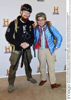 Friedrich Fritz Meinecke und Wigald Boning bei der Präsentation der Programmhighlights und Eigenproduktionen 2016 der TV-Sender HISTORY und A&E im Restaurants Gandl. München, 08.12.2015 Foto:xP.xSchönbergerx xFuturexImage
