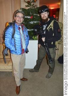 Wigald Boning und Friedrich Fritz Meinecke bei der Präsentation der Programmhighlights und Eigenproduktionen 2016 der TV-Sender HISTORY und A&E im Restaurants Gandl. München, 08.12.2015 Foto:xP.xSchönbergerx xFuturexImage