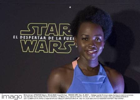 MEXICO CITY, Dec. 8, 2015 -- Actress Lupita Nyong o poses during an event to promote the new Star Wars movie The Force Awakens , in Mexico City, capital of Mexico, on Dec. 8, 2015. Alejandro Ayala) (da) (sp) MEXICO-MEXICO CITY-CINEMA-STAR WARS e AlejandroxAyala 