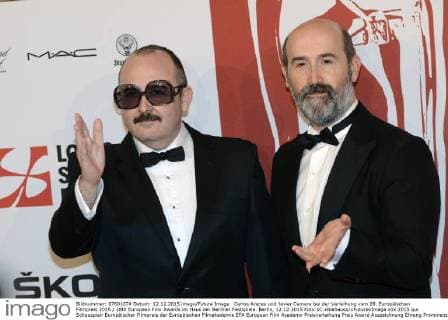 Carlos Areces und Javier Camara bei der Verleihung vom 28. Europäischen Filmpreis 2015 28th European Film Awards im Haus der Berliner Festspiele. Berlin, 12.12.2015 Foto:xC.xNiehausx xFuturexImage