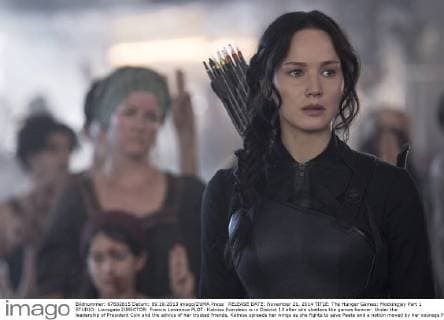 RELEASE DATE: November 21, 2014 TITLE: The Hunger Games: Mockingjay Part 1 STUDIO: Lionsgate DIRECTOR: Francis Lawrence PLOT: Katniss Everdeen is in District 13 after she shatters the games forever. Under the leadership of President Coin and the advice of her trusted friends, Katniss spreads her wings as she fights to save Peeta and a nation moved by her courage PICTURED: JENNIFER LAWRENCE as Katniss Everdeen ( - ZUMAl90