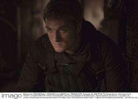 RELEASE DATE: November 20, 2015 TITLE: The Hunger Games: Mockingjay Part 2 STUDIO: Lionsgate DIRECTOR: Francis Lawrence PLOT: After being symbolized as the Mockingjay , Katniss Everdeen and District 13 engage in an all-out revolution against the autocratic Capitol PICTURED: JOSH HUTCHERSON as Peeta Mellark ( - ZUMAl90