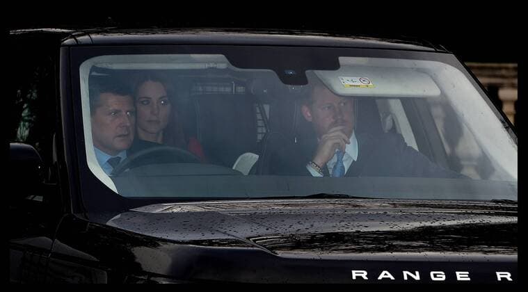 . 16 12 2015. London, United Kingdom. The Queen s Christmas Lunch. Prince Harry and The Duchess of Cambridge arrive at Buckingham Palace for the The queens lunch  xAndrewxParsonsx xi-Imagesx IIM-11588-0001