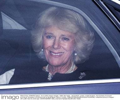 Bilder des Tages . 16 12 2015. London, United Kingdom. The Duchess of Cornwall arriving at The Queen s Christmas lunch at Buckingham Palace in London.  xStephenxLockx xi-Imagesx IIM-11587-0012