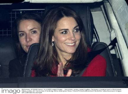 . 16 12 2015. London, United Kingdom. The Queen s Christmas Lunch at Buckingham Palace, London, UK. The Duchess of Cambridge leaves Buckingham Palace.  xBenxStevensx xi-Imagesx IIM-11590-0002