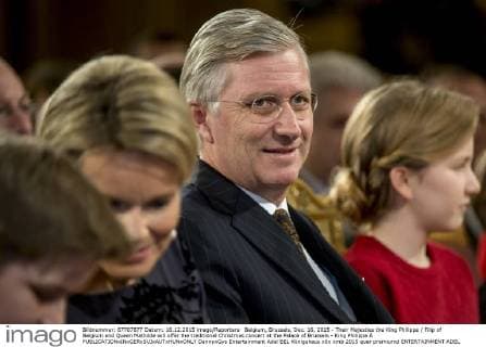 Belgium, Brussels, Dec. 16, 2015 - Their Majesties the King Philippe Filip of Belgium and Queen Mathilde will offer the traditional Christmas concert at the Palace of Brussels - King Philippe Â  DannyxGys