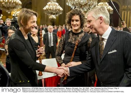Belgium, Brussels, Dec. 16, 2015 - Their Majesties the King Philippe Filip of Belgium and Queen Mathilde will offer the traditional Christmas concert at the Palace of Brussels - King Philippe of Belgium Â  DannyxGys