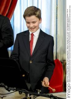 Belgium, Brussels, Dec. 16, 2015 - Their Majesties the King Philippe Filip of Belgium and Queen Mathilde will offer the traditional Christmas concert at the Palace of Brussels - Prince Gabriel of Belgium Â  DannyxGys