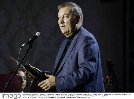 MOSCOW, RUSSIA. DECEMBER 21, 2015. Bolshoi Theatre General Director Vladimir Urin attends the 20th International Stanislavski Award ceremony at the Baltschug Kempinski Hotel. Artyom Geodakyan TASS  TS01446D