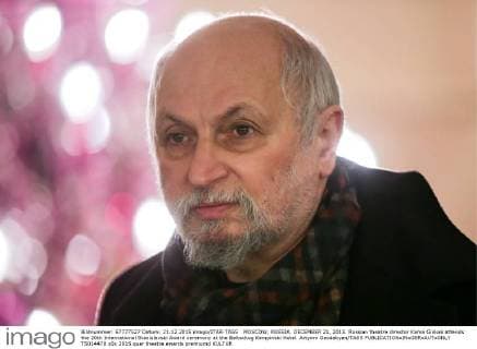 MOSCOW, RUSSIA. DECEMBER 21, 2015. Russian theatre director Kama Ginkas attends the 20th International Stanislavski Award ceremony at the Baltschug Kempinski Hotel. Artyom Geodakyan TASS  TS014478