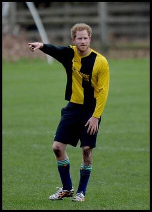 . 24 12 2015. Castle Rising, United Kingdom. Prince William and Prince Harry playing football on Christmas Eve in Castle Rising, Norfolk.  xAndrewxParsonsx xi-Imagesx IIM-11620-0017