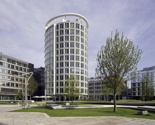 Architektur von Richard Meier Bürogebäude Coffee Plaza, Architekt Richard Meier, Quartier Am Sandtorpark, Grasbrook, Hafencity, Hamburg, Deutschland, Europa Copyright: imageBROKER ThomasxRobbin iblrbb04062070.jpg