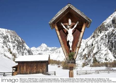  Marterl mit Großglockner, Hohe Tauern, Ködnitztal, Kals am Großglockner, Tirol, Österreich, Europa Copyright: imageBROKER/WolfgangxWeinhäupl ibxwwe04084830.jpg