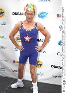 Oct. 9, 2013 - New York, New York, U.S. - Nyad Swim for Relief for Hurricane Sandy victims.Richard Simmons joins Diana Nyad who will swim for 48 Hours Non Stop in 42,000 gallon custom pool.Herald Square, NYC.October 9, 2013.Photos by , Photos Inc 2013.RICHARD SIMMONS - ZUMAms4