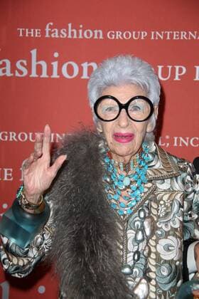 IMAGO ICONS: Iris Apfel Oct. 22, 2013 - New York, New York, U.S. - The Fashion Group International Presents The 30th Annual Night of Stars Galaxy .Cipriani Wall Street, NYC.October 22, 2013.Photos by , Photos Inc 2013.IRIS APFEL - ZUMAms4