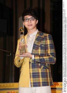 Top Ten Chinese Gold Songs Award in Hongkong HONG KONG, CHINA - JANUARY 07: (CHINA OUT) Singer James Ng Yip Kwan poses after the 38th Top Ten Chinese Gold Songs Award on January 7, 2016 in Hong Kong, China.  CFP22366095sp