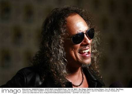July 19, 2013 - San Diego, California, United States - July 19, 2013 - San Diego, California_USA- KIRK HAMMETT of the rock band Metallica attends an event to promote the band s new film Metallica Through The Never at Comic-Con International 2013. - ZUMAa97