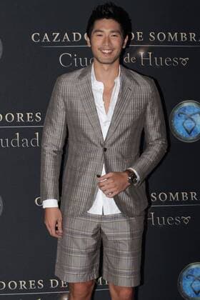 August 26, 2013 - Mexico City, Mexico - Actor GODFREY GAO presents the film The Mortal Instruments: City of Bones in Mexico City.  - ZUMAu78