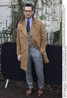 . 11 01 2016. London, United Kingdom. David Gandy arriving for the Burberry show on the final day of London Men s Fashion Week for autumn winter 2016.  xStephenxLockx xi-Imagesx IIM-11713-0014
