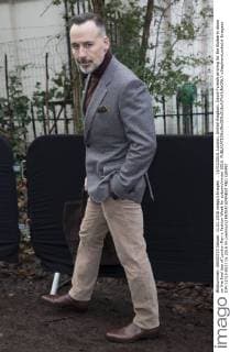 . 11 01 2016. London, United Kingdom. David Furnish arriving for the Burberry show on the final day of London Men s Fashion Week for autumn winter 2016.  xStephenxLockx xi-Imagesx IIM-11713-0017