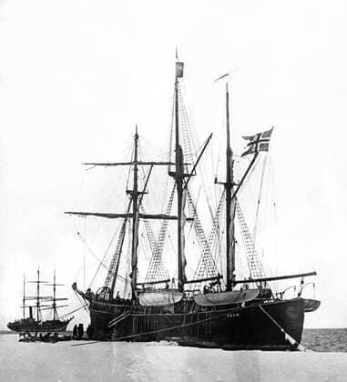 Arctic: c. 1898 Norwegian explorer Fridtjof Nansen s ship, the Fram, that he took on his polar venture. xUnderwoodxArchives 1-Sci-Expl_16