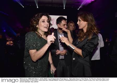 Aphrodite Award in Rom Rome, Via Tiburtina Studios Gala Award Aphrodite 2016, in the photo: Chiara Giordano Daniela Martani  VincenzoxLandi
