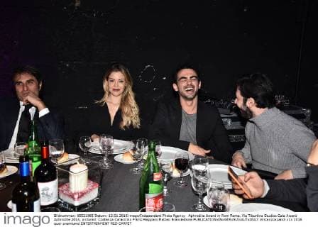 Aphrodite Award in Rom Rome, Via Tiburtina Studios Gala Award Aphrodite 2016, pictured: Costanza Caracciolo Primo Reggiani Matteo Branciamore  VincenzoxLandi