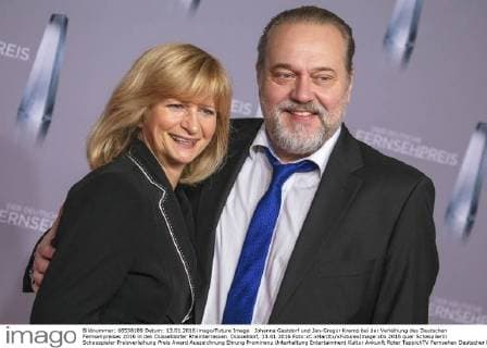 Johanna Gastdorf und Jan-Gregor Kremp bei der Verleihung des Deutschen Fernsehpreises 2016 in den Düsseldorfer Rheinterrassen. Düsseldorf, 13.01.2016 Foto:xC.xHardtx xFuturexImage