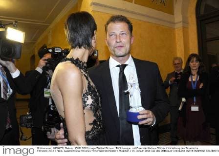 Til Schweiger mit Freundin Marlene Shirley Verleihung des Bayerische Filmpreis 2015 Preis, Auszeichnung, Ehrung Prinzregententheater München 15. Januar 2016