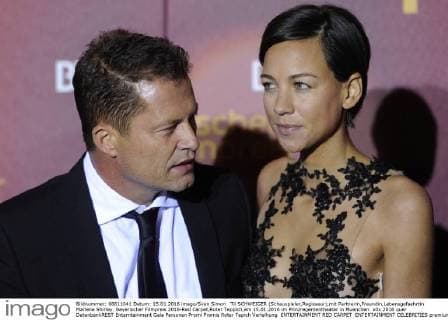 Til SCHWEIGER (Schauspieler,Regisseur),mit Partnerin,Freundin,Lebensgefaehrtin Marlene Shirley. Bayerischer Filmpreis 2016-Red Carpet,Roter Teppich,am 15.01.2016 im Prinzregententheater in Muenchen.