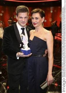Benjamin Herrmann und Christiane Paul bei der Verleihung des Bayerischen Filmpreises 2015 im Prinzregententheater. München, 15.01.2016 Foto:xS.xGabschx xFuturexImage