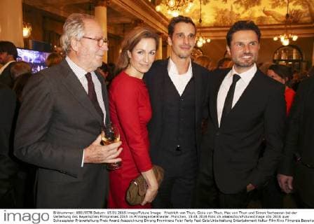 Friedrich von Thun, Gioia von Thun, Max von Thun und Simon Verhoeven bei der Verleihung des Bayerischen Filmpreises 2015 im Prinzregententheater. München, 15.01.2016 Foto:xS.xGabschx xFuturexImage