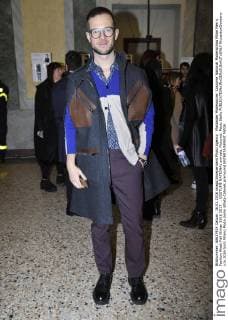 Mailänder Modewoche: Costume National Modenschau Milan Men s Fashion Week Fall Winter 2016 2017. . COSTUME NATIONAL arrivals. Pictured: Paolo Stella  RiccardoxGiordano