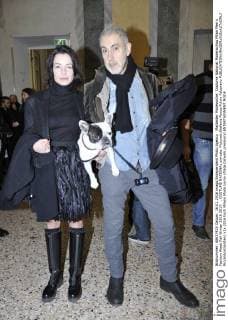 Mailänder Modewoche: Costume National Modenschau Milan Men s Fashion Week Fall Winter 2016 2017. . COSTUME NATIONAL arrivals. Pictured:Stefania Rocca Fulvio Falzarano  RiccardoxGiordano