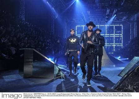 Milan Men s Fashion Week Herbst Winter 2016 2017 . Philipp Plein FashionShow. Pictured:Model  RiccardoxGiordano