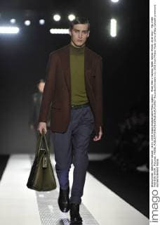 Milan Men s Fashion Week Herbst Winter 2016 2017 . Paz ZIleri FASHION SHOW. Pictured: MODEL  RiccardoxGiordano