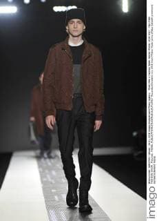 Milan Men s Fashion Week Herbst Winter 2016 2017 . Paz ZIleri FASHION SHOW. Pictured: MODEL  RiccardoxGiordano