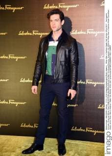 Milan Men s Fashion Week Fall Winter 2016 2017. Ferragamo Arrivals. Pictured Ethan Peck  SimonaxChioccia_Fotosicki