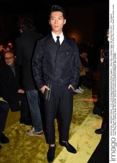 Milan Men s Fashion Week Fall Winter 2016 2017. Ferragamo Arrivals. Pictured Shawn Dou  SimonaxChioccia_Fotosicki